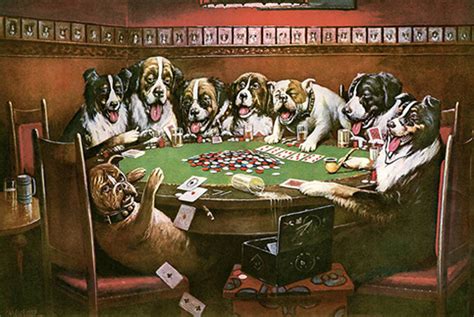 cachorros jogando poker|CACHORROS JOGANDO POKER .